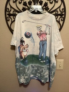 Vintage 1994 Grateful Dead Golf Tour Washington DC Tie Dye Blue T-Shirt Size L - Bild 1 von 11