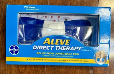 Dispositivo inalámbrico Bayer ALEVE terapia directa TENS alivio del dolor de espalda baja ~ NUEVO Foto 1 de 2