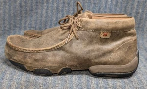 Mocasines de conducción Twisted X Bomber de cuero con cordones para hombre talla 8  - Imagen 1 de 12