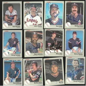 Signiert 1983 Fleer California Angels Lot x12 💎 In Person Autogramme Auto - Bild 1 von 1