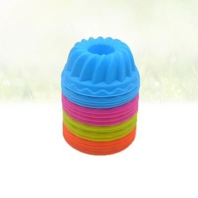  24 Pcs Cupcake Förmchen Silikon Backform Muffinbecher -Muffinbecher - Bild 1 von 4