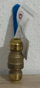 SharkBite Brass 1/2 inch 400 PSI Push-to-Connect Ball Valve - Picture 1 of 2