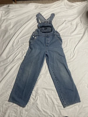 Vtg Y2K Jordache Denim Bib Overall Straight Leg 25” Inseam Girls Large Carpenter - Image 1 of 4