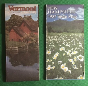 Lot of Two State Highway Maps 1978/79 Vermont 1987 New Hampshire - Bild 1 von 4