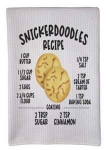 Snickerdoodles Cookie Rezept Sublimation 16"x24" Waffeltuch dreifach faltbar wwt-049 - Bild 1 von 1