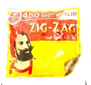 2 x 450 ZICK-ZACK SLIM ZIGARETTENFILTER TIPS 900 TOTAL TIPS ROLL UP - Bild 1 von 2