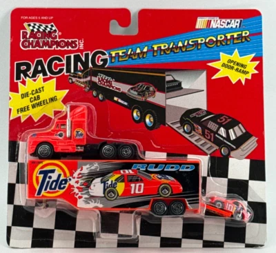 Ricky Rudd #10 Tide NASCAR Transporter 1:87 Diecast Set 1996 SEALED Vintage - Image 1 of 4