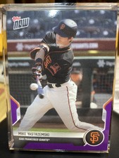 2021 Topps Now Road to Opening Day Purple OD-436 Mike Yastrzemski 1/25 Giants
