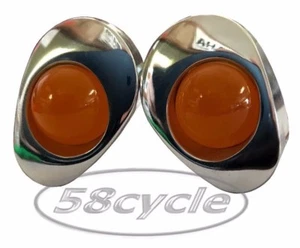 01-02 GSXR600/750 01-02 GSXR1000 Greggs Signals Polished Amber Front Lights - Bild 1 von 1