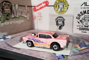 👓Hot Wheels 1988🔥'55 CHEVY BEL AIR Met Pink to Lt Pink⭐Basic Whls⚡COLOR RACERS - Picture 1 of 7