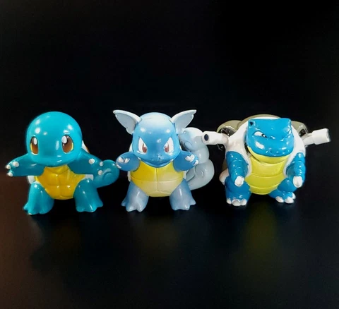 POKEMON TOMY SQUIRTLE WARTORTLE BLASTOISE TOMY Nintendo Authentic 1998 NM-MINT E Cover