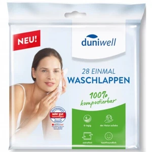 DUNIWELL Einmal - Waschlappen für normale Haut extrafest 28 Stück kompostierbar - Bild 1 von 1