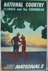 NATIONAL AIRLINES FLORIDA AND CARIBBEAN Vintage 1950