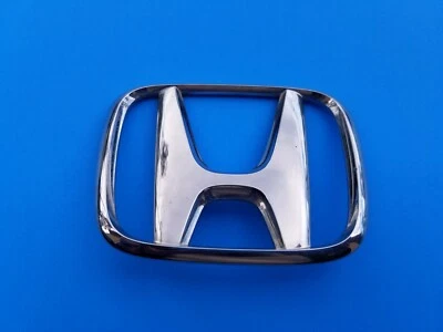 01 02 Honda Accord tampa traseira centro cromado emblema logotipo emblema símbolo fabricante de equipamento original (2002) - Imagem 1 de 3