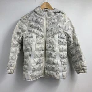 Nike Youth Sportswear Camouflage DC0304-121 Full Zip Hooded Puffer Size S - Picture 1 of 13
