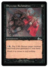 Phyrexian Reclamation 1999 Urza's Legacy Black Enchantment MTG NM Actual Pic AZ2