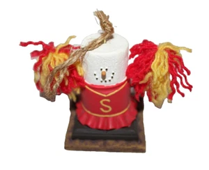Midwest The Original S'mores rot/gelb Cheerleader Schneemann Urlaub Ornament - Bild 1 von 3