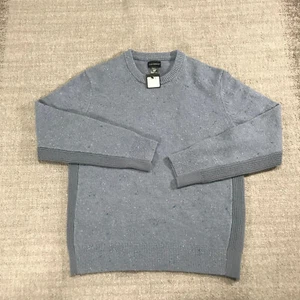 New Club Monaco Sweater Mens Medium Pullover Purple Sporty Donegal Crew - Picture 1 of 10