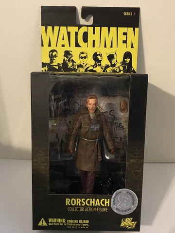 Rorschach DC Direct Series 1 WATCHMEN Toys R US Exclusive Figure NIB Unmasked Cover