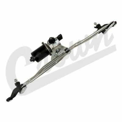 Crown Front Wiper Motor Assembly for 07-18 Jeep Wrangler JK w/ LHD 55077859AC - Image 1 of 3
