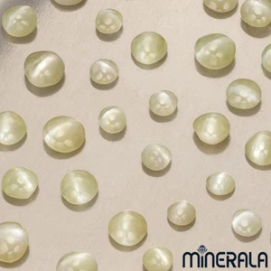 [WHOLESALE] NATURAL CAT'S EYE CHRYSOBERYL GEMSTONE ROUNDISH CABOCHON WP0019C  - Picture 1 of 2