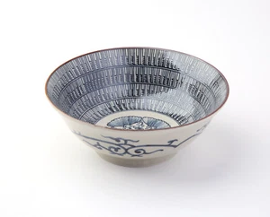 Japanische Ramen Suppenschüssel " Kozome Rekibun" . Minoyaki Porzellan - Bild 1 von 4