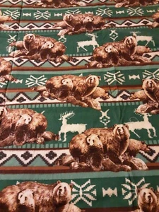 Fabric Bears Allover 66 L X 44 W Multicolor - Picture 1 of 3