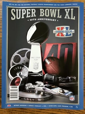 Programa Oficial de Juegos del Super Bowl XL de la NFL Pittsburgh Steelers vs Seattle Seahawks Foto 1 de 3