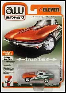 Auto World Premium 7-Eleven 1967 Chevy Corvette Exclusive Deluxe Series - Bild 1 von 1