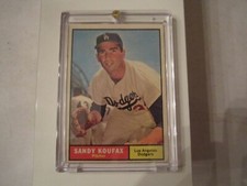 1961 SANDY KOUFAX #344 TOPPS BASEBALL CARD - BOX CC