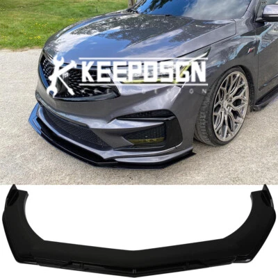 For Acura MDX 2001-2024 Front Bumper Lip Splitter Spoiler Body Kit Glossy Black - Image 1 of 4