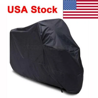 Black Motorcycle Cover Fit For Harley-Davidson Sportster XL1200 XL883 XLH Custom - Image 1 of 4