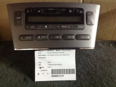 Control de temperatura compatible con 04-06 LEXUS ES330 50449 Foto 1 de 4