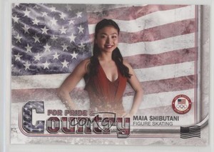 2018 US Olympic & Paralympic Team and Hopefuls Flag /99 Maia Shibutani Rookie RC