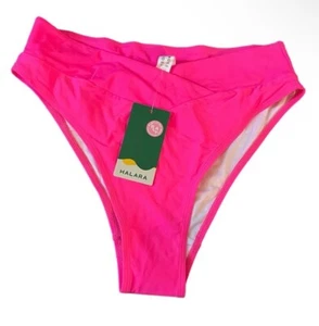 Halara Criss Cross Sporty Cheeky Bottoms, Hot Pink, Size M, NWT - Picture 1 of 4