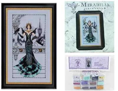 MIRABILIA Cross Stitch PATTERN and EMBELLISHMENT PACK Raven Queen MD139