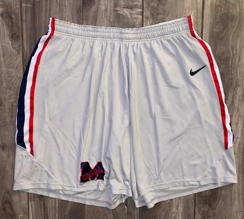 Nike Ole Miss Rebels Basketball Team Issued Game Shorts Mississippi Men's 3XL Cover