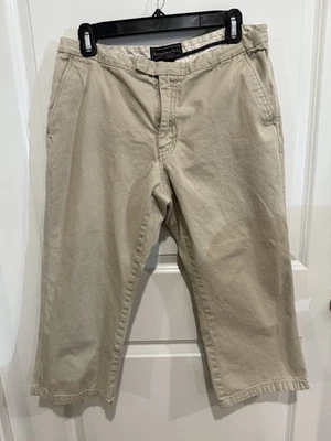 "Pantalones capri para mujer Abercrombie & Fitch color tostado al aire libre 30""x21""" Foto 1 de 4