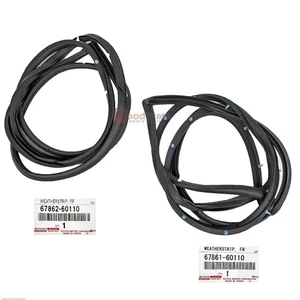 Genuine Toyota LandCruiser VDJ78 HZJ79 Front RH Left LH Door Weatherstrip Set - Picture 1 of 10