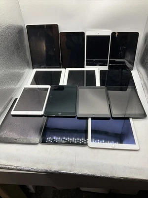 Apple iPads Assorted (Gen 4, Air, Mini) Lot of 14 - Tested, Working Good Shape - Image 1 of 4