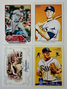 Evan Longoria 4 Card Lot (2008-2023) Topps 206 Goudey Rookie Allen & Ginter"s - Picture 1 of 2