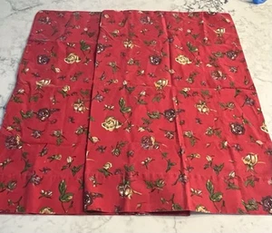 Raro set di 2 federe standard vintage Ralph Lauren Muse Bud Roses floreali - Foto 1 di 4