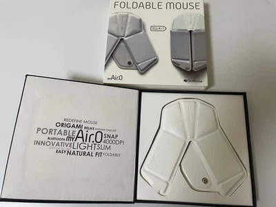 myAir.0 OriMouse Foldable Wireless Mouse Portable Bluetooth Pure White - Image 1 of 2