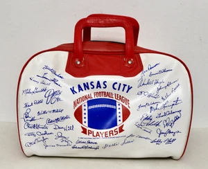 Kansas City National Football League Players vintage vinyl carry bag 1969 NFL - Picture 1 of 9