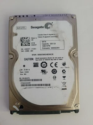 Unidad de disco duro Seagate Momentus 7200.4 320 GB 2,5" SATA HDD ST9320423AS Foto 1 de 2