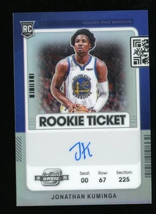 2021-22 Panini Contenders Optic Silver Rookie Ticket RC AUTO Jonathan Kuminga - Picture 1 of 2
