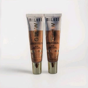 2x MILANI GLOW HYDRATING SKIN TINT #410 DARK TO DEEP ELECTROLYTE COCONUT - Picture 1 of 2