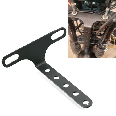 Scheinwerferhalterung verstellbar für Harley Sportster Dyna Black Motorrad - Bild 1 von 4