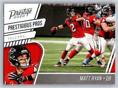 2020 Panini Prestige Matt Ryan Prestigious Pros Insert Atlanta Falcons #PP-MR - Image 1 of 2