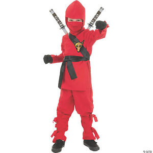 Underwraps Costumes - Red Ninja Boy's Costume